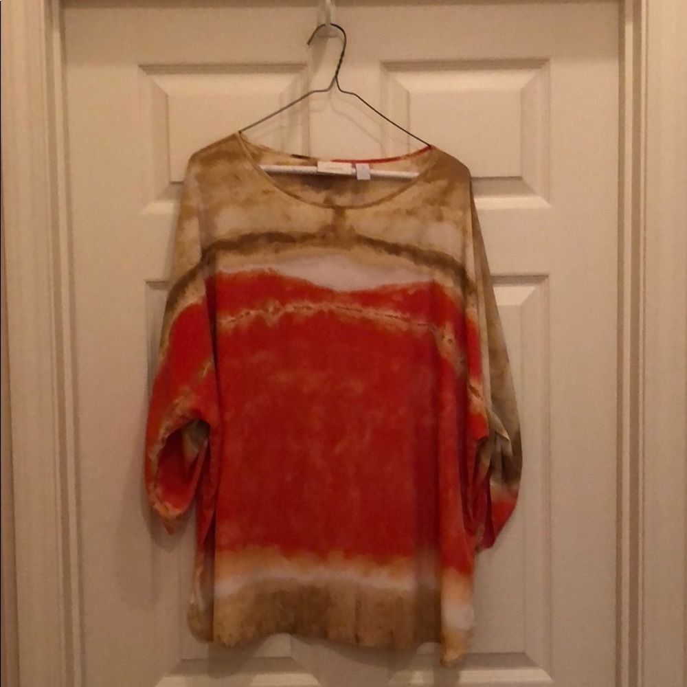 price lowered-Chico’s silky blouse  size 3